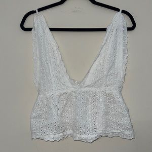 Eyelet Embroidery Tank Top